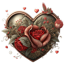 Lade das Bild in den Galerie-Viewer, Love Rose-voller Round Diamond Painting-30x30cm