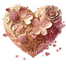 Lade das Bild in den Galerie-Viewer, Love Rose-voller Round Diamond Painting-30x30cm