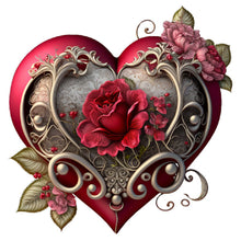 Lade das Bild in den Galerie-Viewer, Love Rose-voller Round Diamond Painting-30x30cm