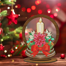 Lade das Bild in den Galerie-Viewer, DIY Weihnachtsschmuck aus Holz mit Kristall- und Diamantmalerei