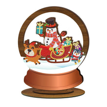 Lade das Bild in den Galerie-Viewer, DIY Weihnachtsschmuck aus Holz mit Kristall- und Diamantmalerei