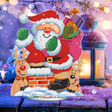 Lade das Bild in den Galerie-Viewer, DIY Weihnachtsschmuck aus Holz mit Kristall- und Diamantmalerei