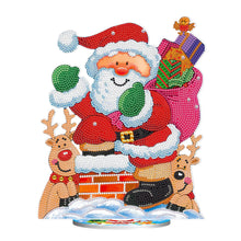 Lade das Bild in den Galerie-Viewer, DIY Weihnachtsschmuck aus Holz mit Kristall- und Diamantmalerei