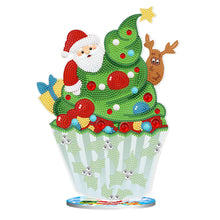 Lade das Bild in den Galerie-Viewer, DIY Weihnachtsschmuck aus Holz mit Kristall- und Diamantmalerei