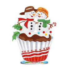 Lade das Bild in den Galerie-Viewer, DIY Weihnachtsschmuck aus Holz mit Kristall- und Diamantmalerei