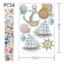 Lade das Bild in den Galerie-Viewer, 4pcs 5D DIY Diamond Painting Aufkleber