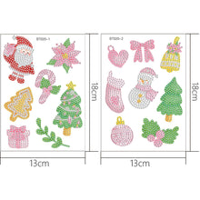 Lade das Bild in den Galerie-Viewer, 2pcs Weihnachten DIY Diamond Drawing Aufkleber
