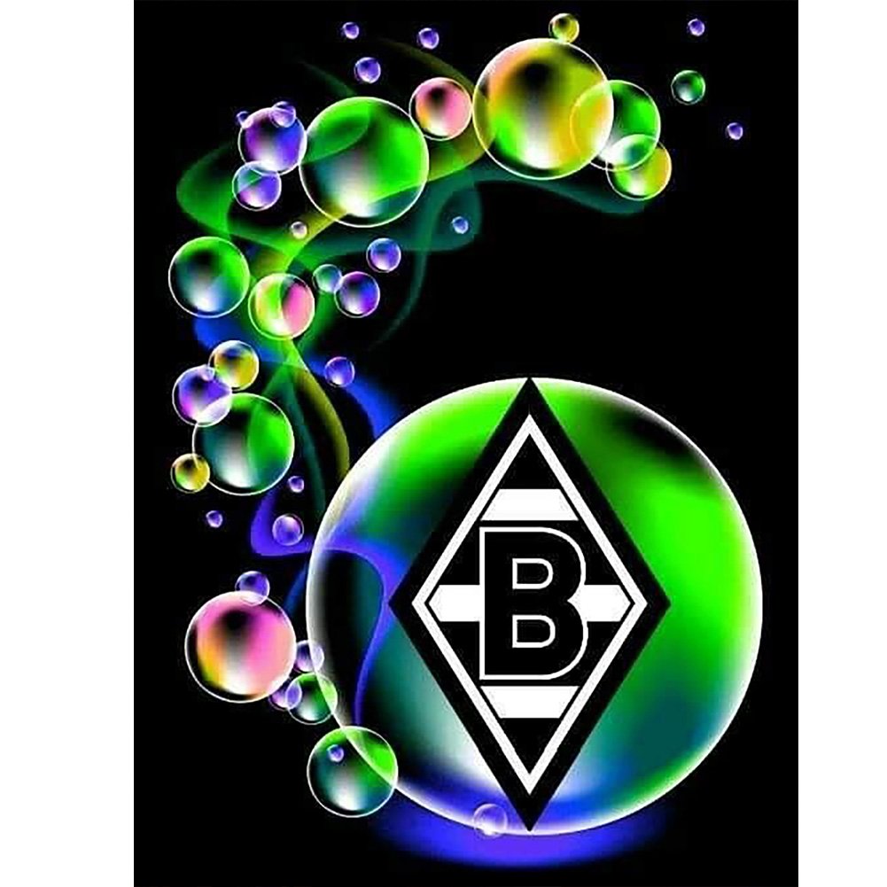 Fußball Borussia Mönchengladbach-Rund/Quadrat Diamond Painting
