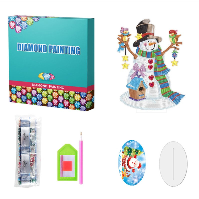 DIY Weihnachtshaus Diamantmalerei – 5D Kristall Strass Set, Inkl. Acrylplatte & Werkzeug