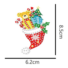 Lade das Bild in den Galerie-Viewer, 5 teile/satz doppelseitige weihnachten diy diamant malerei hängende baum dekoration