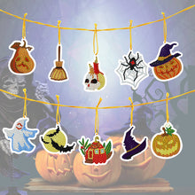 Lade das Bild in den Galerie-Viewer, 10 teile/satz DIY Diamant Malerei Dekoration Weihnachten / Halloween Baum Anhänger