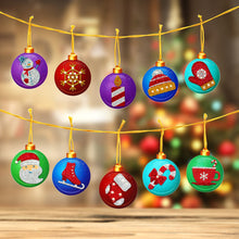 Lade das Bild in den Galerie-Viewer, 10 teile/satz DIY Diamant Malerei Dekoration Weihnachten / Halloween Baum Anhänger