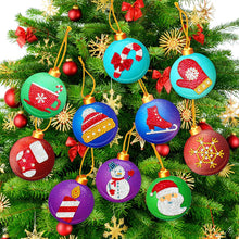 Lade das Bild in den Galerie-Viewer, 10 teile/satz DIY Diamant Malerei Dekoration Weihnachten / Halloween Baum Anhänger