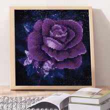 Lade das Bild in den Galerie-Viewer, Lila rose - voller quadratischer Diamant - 25x25cm