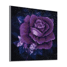 Lade das Bild in den Galerie-Viewer, Lila rose - voller quadratischer Diamant - 25x25cm