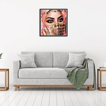 Lade das Bild in den Galerie-Viewer, Indische Schönheit - voller quadratischer Diamant - 30x30cm