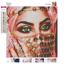 Lade das Bild in den Galerie-Viewer, Indische Schönheit - voller quadratischer Diamant - 30x30cm