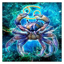 Lade das Bild in den Galerie-Viewer, Krebs - voller runder Diamant - 30x30cm