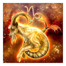 Lade das Bild in den Galerie-Viewer, Capricornus - voller runder Diamant - 30x30cm
