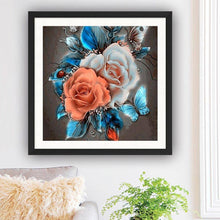 Lade das Bild in den Galerie-Viewer, Retro-Blume - voller quadratischer Diamant - 30x30cm