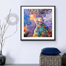 Lade das Bild in den Galerie-Viewer, Schöner Engel - voller quadratischer Diamant - 30x30cm