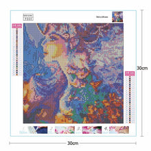 Lade das Bild in den Galerie-Viewer, Schöner Engel - voller quadratischer Diamant - 30x30cm
