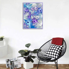 Lade das Bild in den Galerie-Viewer, Kunst Blume - voller runder Diamant - 40x30cm