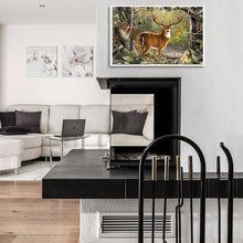 Lade das Bild in den Galerie-Viewer, Hirsch - voller runder Diamant - 30x40cm