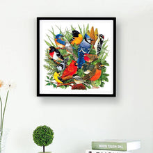 Lade das Bild in den Galerie-Viewer, Elstern - voller quadratischer Diamant - 30x30cm