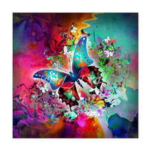 Lade das Bild in den Galerie-Viewer, Schmetterling - voller quadratischer Diamant - 30x30cm