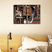 Lade das Bild in den Galerie-Viewer, Katzentier - voller runder Diamant - 30x40cm