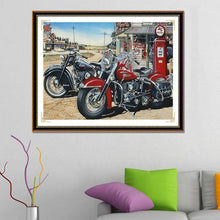 Lade das Bild in den Galerie-Viewer, Motorrad - voller quadratischer Diamant - 30x40cm