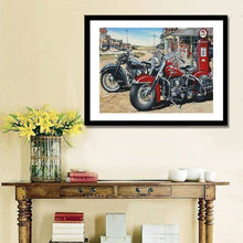 Lade das Bild in den Galerie-Viewer, Motorrad - voller quadratischer Diamant - 30x40cm