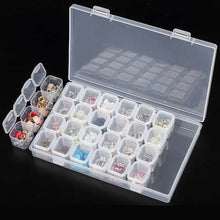 Lade das Bild in den Galerie-Viewer, 28 Slots Plastic Storage Box Case Painting Tools