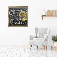 Lade das Bild in den Galerie-Viewer, Tafel - runder Runder Diamant - 30x30cm