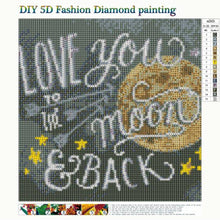 Lade das Bild in den Galerie-Viewer, Tafel - runder Runder Diamant - 30x30cm