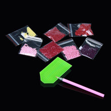 Lade das Bild in den Galerie-Viewer, Kunst Blume - voller runder Diamant - 40x30cm