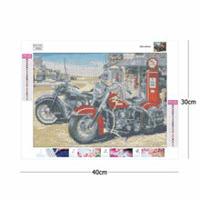 Lade das Bild in den Galerie-Viewer, Motorrad - voller quadratischer Diamant - 30x40cm