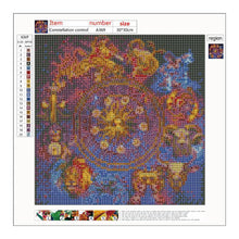 Lade das Bild in den Galerie-Viewer, Konstellation - runder Runder Diamant - 30x30cm
