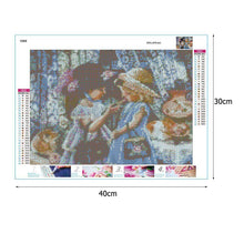 Lade das Bild in den Galerie-Viewer, 2 Mädchen - voller quadratischer Diamant - 40x30cm