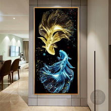 Lade das Bild in den Galerie-Viewer, Bunte Fische - volle Runde Diamant-Malerei - 85x45cm