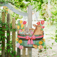 Lade das Bild in den Galerie-Viewer, Osterhasen ei -Diy handwerk Anhänger