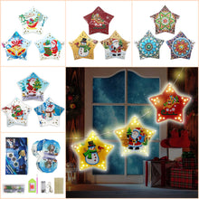 Lade das Bild in den Galerie-Viewer, 3pcs / set Diamant Malerei Weihnachtsbaum führte hängende Lichter