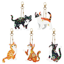 Lade das Bild in den Galerie-Viewer, 5 stücke Diamant Malerei Schlüsselanhänger Kits DIY Schlüsselanhänger Tasche Anhänger Kits