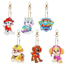 Lade das Bild in den Galerie-Viewer, 6 PCS Paw Patrol doppelseitig  DIY Craft Schlüsselanhänger