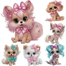 Lade das Bild in den Galerie-Viewer, Hund – Teilweise spezielles Diamantgemälde – 30 x 30 cm