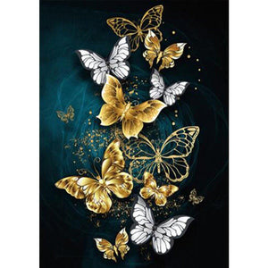 Schmetterling - Vollrunde Diamantmalerei 30 * 40cm