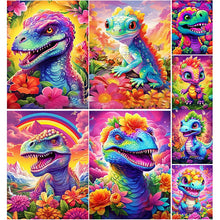 Lade das Bild in den Galerie-Viewer, Rainbow Dragon-voller Round Diamond Painting-30x40cm