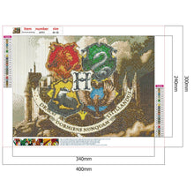 Lade das Bild in den Galerie-Viewer, Hogwarts Voller runder Diamant Malerei 40*30CM