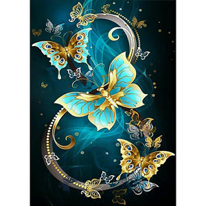 Volle runde Diamantmalerei - Schmetterling(30*40)